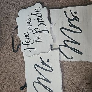 Wedding signs wooden